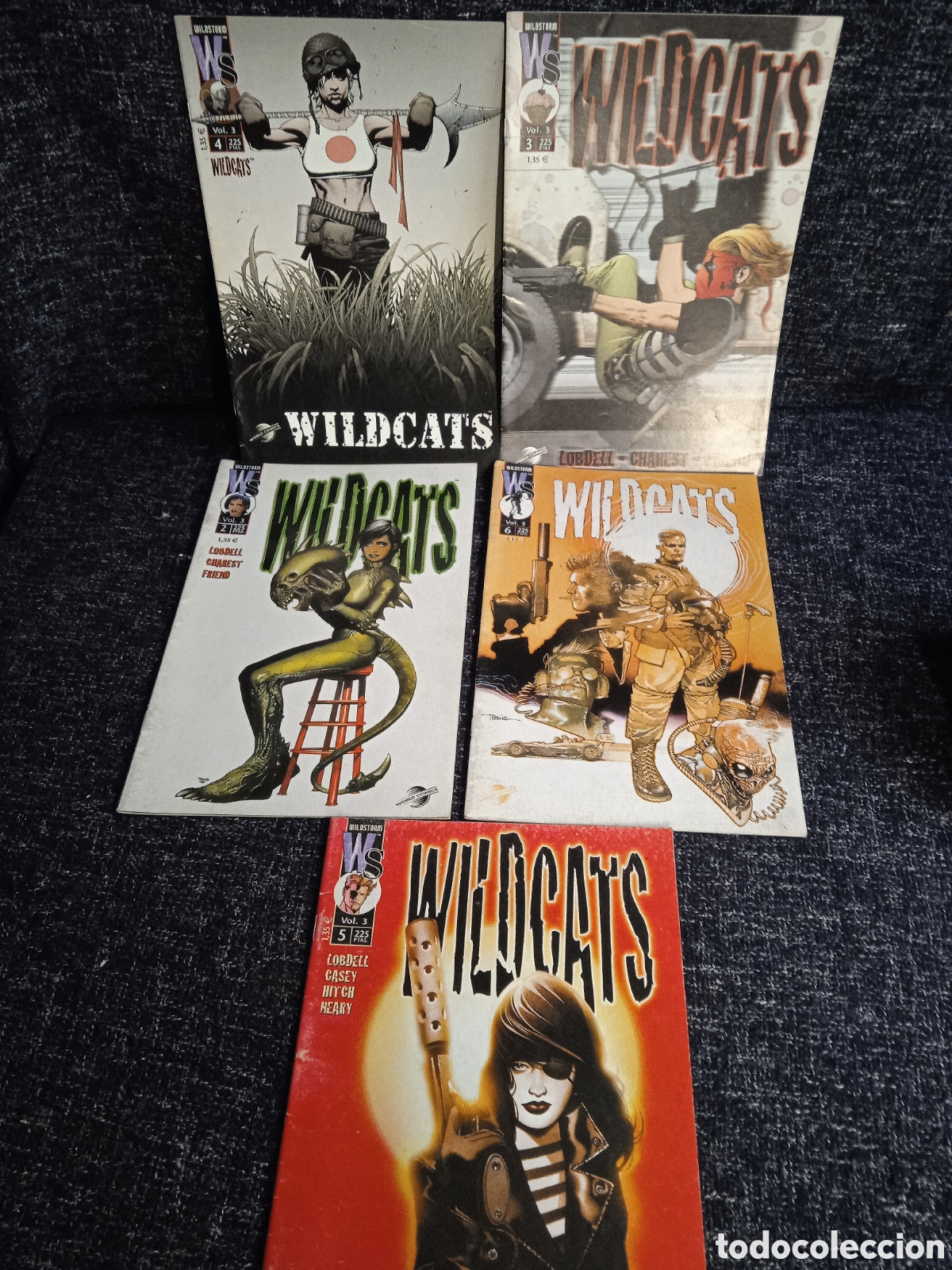 C&oacute;mics: WILDCATS VOL. 3 LOTE DE 5 EJEMPLARES -ED. PLANETA