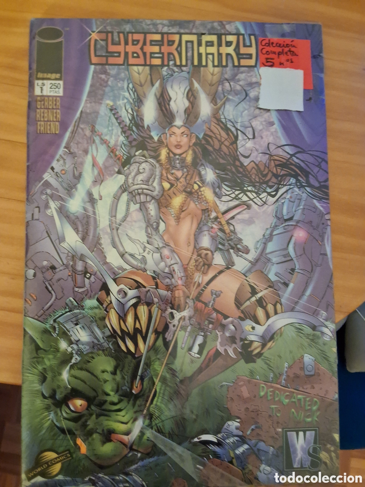 C&oacute;mics: Cybernary comic coleccion completa 5 n&uacute;meros edita World comics - Foto 1