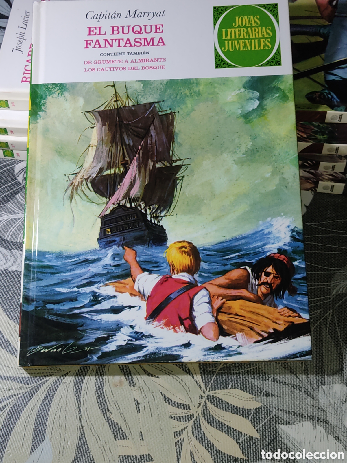 C&oacute;mics: Joyas literarias juveniles,tomo N&ordm;32,El Buque Fantasma,tapa dura,Editorial Planeta.