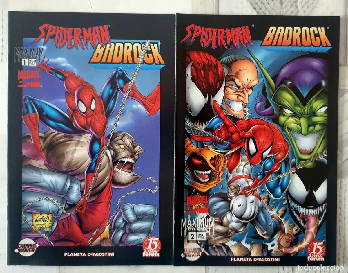 C&oacute;mics: SPIDERMAN / BADROCK. Serie limitada de 2 comics. World Comics 1998 - Foto 1