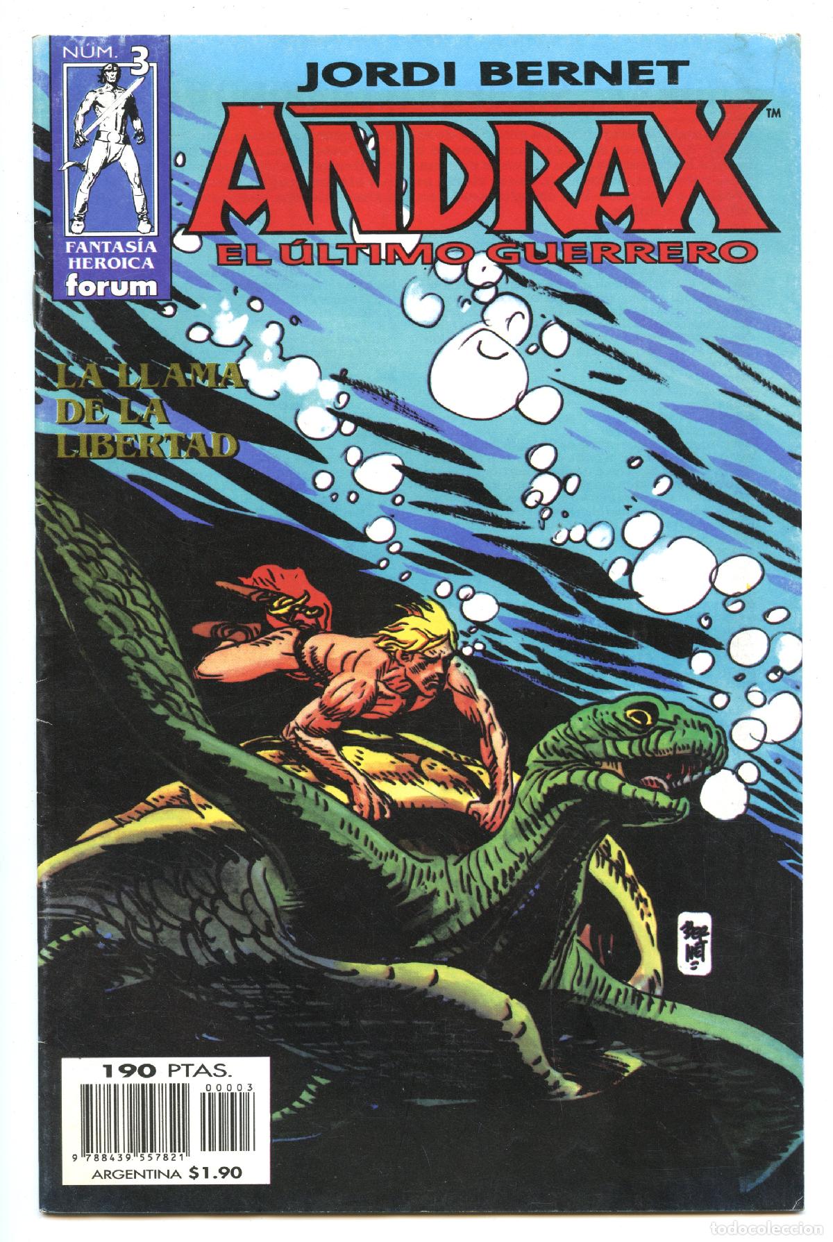 C&oacute;mics: ANDRAX - EL &Uacute;LTIMO GUERRERO n.3 (Planeta, 1997) - Foto 1