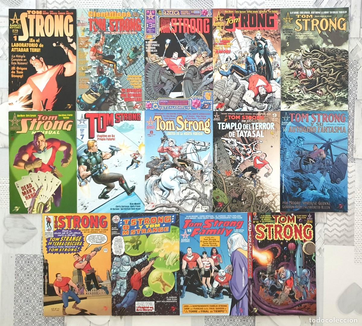 C&oacute;mics: TOM STRONG de Alan Moore. Colecci&oacute;n completa de 14 comics. World Comics 2000 - Foto 1