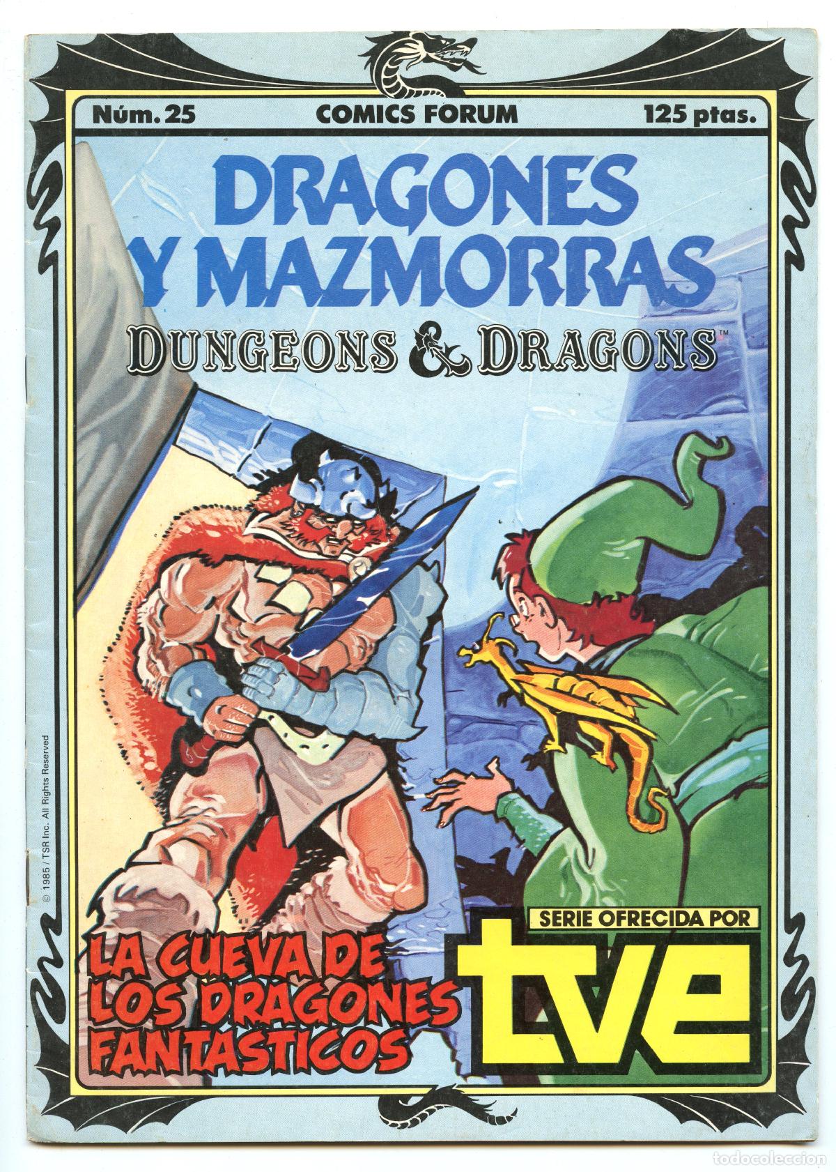 Comics: DRAGONES Y MAZMORRAS n.25 LA CUEVA DE LOS DRAGONES FANTASTICOS (Planeta, 1986)