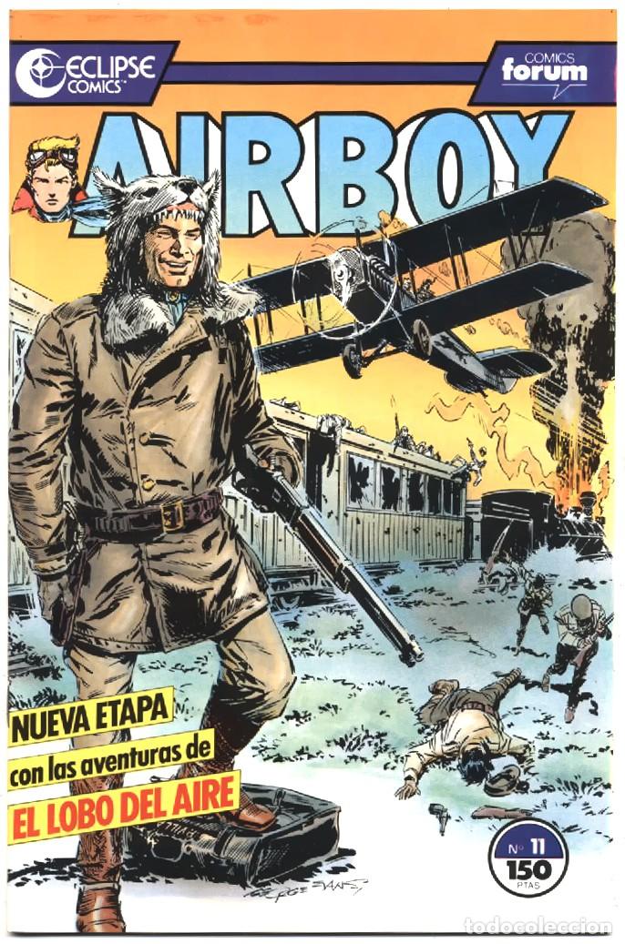 C&oacute;mics: COMIC GRAPA AIRBOY N&ordm; 11 EL LOBO DEL AIRE ECLIPSE COMICS FORUM PLANETA 1991 NUEVO - Foto 1