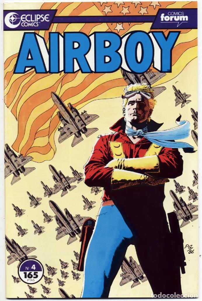 C&oacute;mics: COMIC GRAPA AIRBOY N&ordm; 4 ECLIPSE COMICS EDICIONES FORUM PLANETA 1990 NUEVO - Foto 1