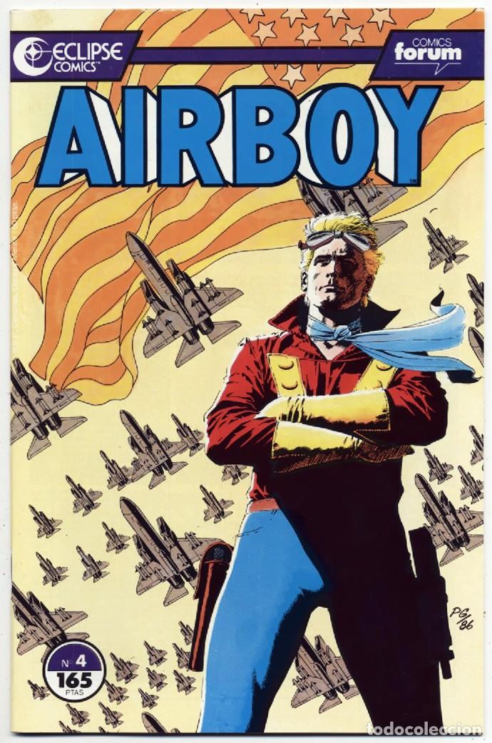 C&oacute;mics: COMIC GRAPA AIRBOY N&ordm; 4 ECLIPSE COMICS EDICIONES FORUM PLANETA 1990 EXCELENTE - Foto 1