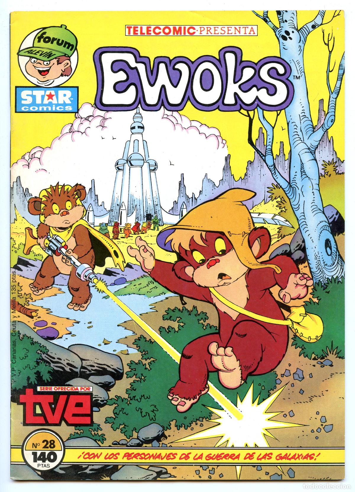 C&oacute;mics: TELECOMIC PRESENTA n.28 - EWOKS (Planeta de Agostini, 1987)