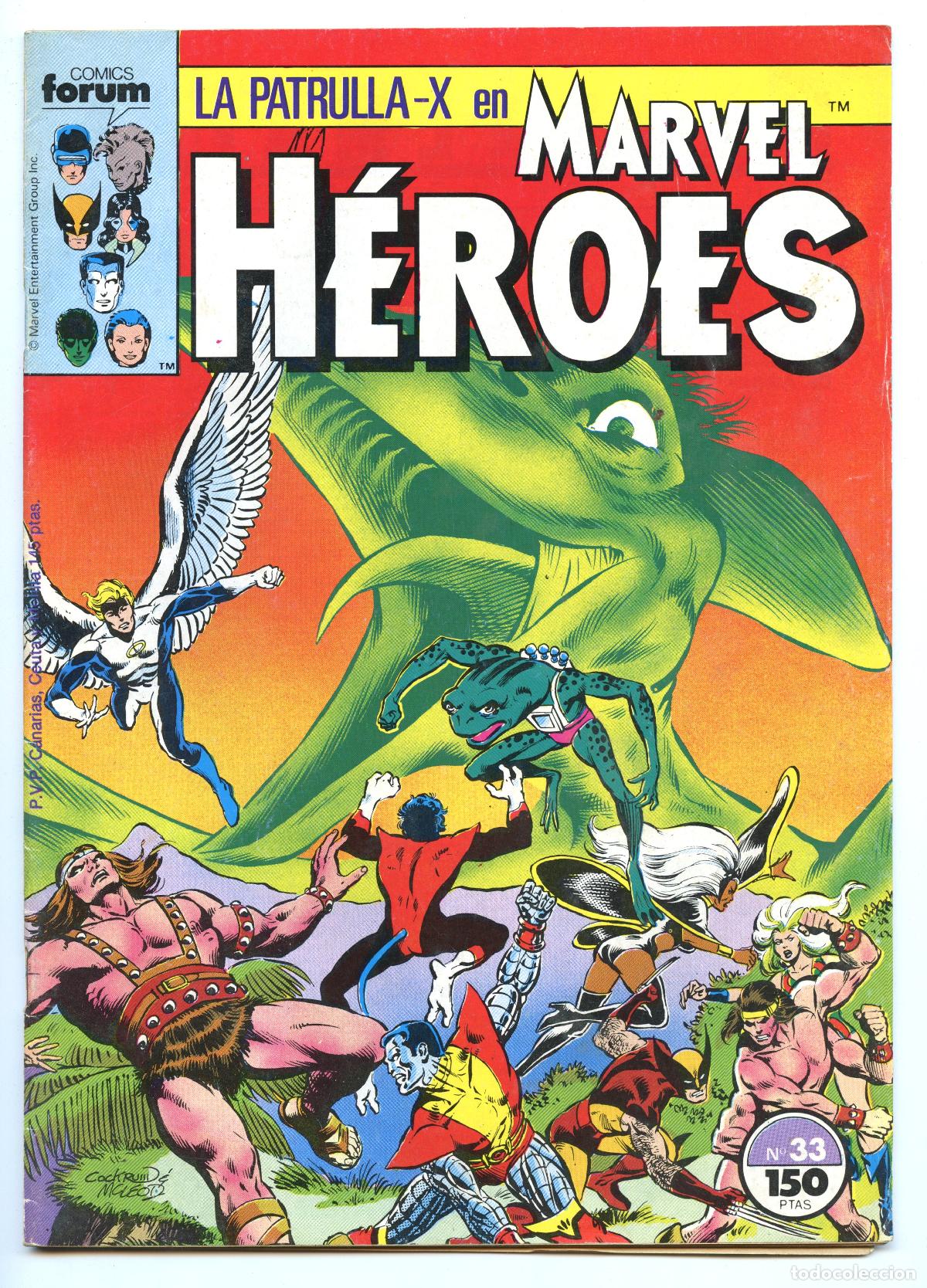 C&oacute;mics: MARVEL HEROES n.33 (Planeta, 1989)