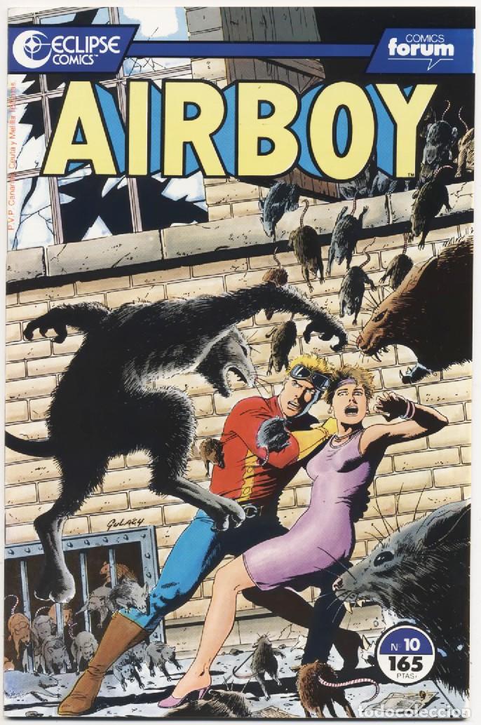 C&oacute;mics: COMIC GRAPA AIRBOY N&ordm; 10 ECLIPSE COMICS EDICIONES FORUM PLANETA 1990 NUEVO - Foto 1