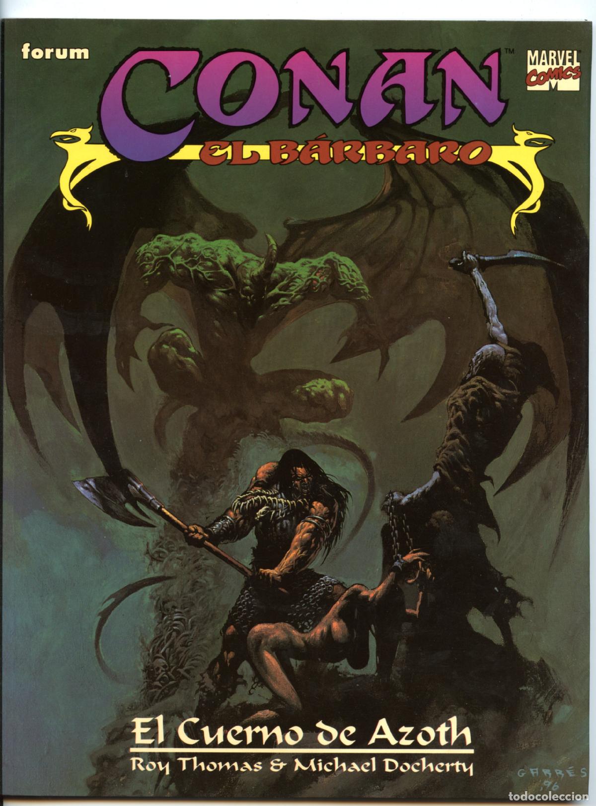 C&oacute;mics: CONAN EL B&Aacute;RBARO - EL CUERNO DE AZOTH (Planeta, 1996) - Foto 1