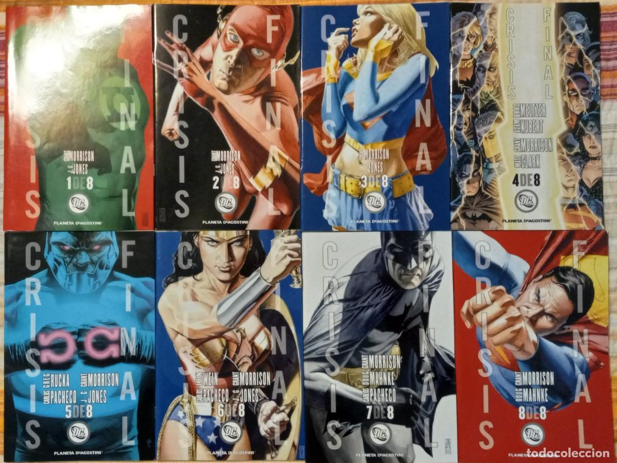 C&oacute;mics: CRISIS FINAL #1-8, GRANT MORRISON + J.G. JONES + MAHNKE + PACHECO (Planeta) SERIE COMPLETA