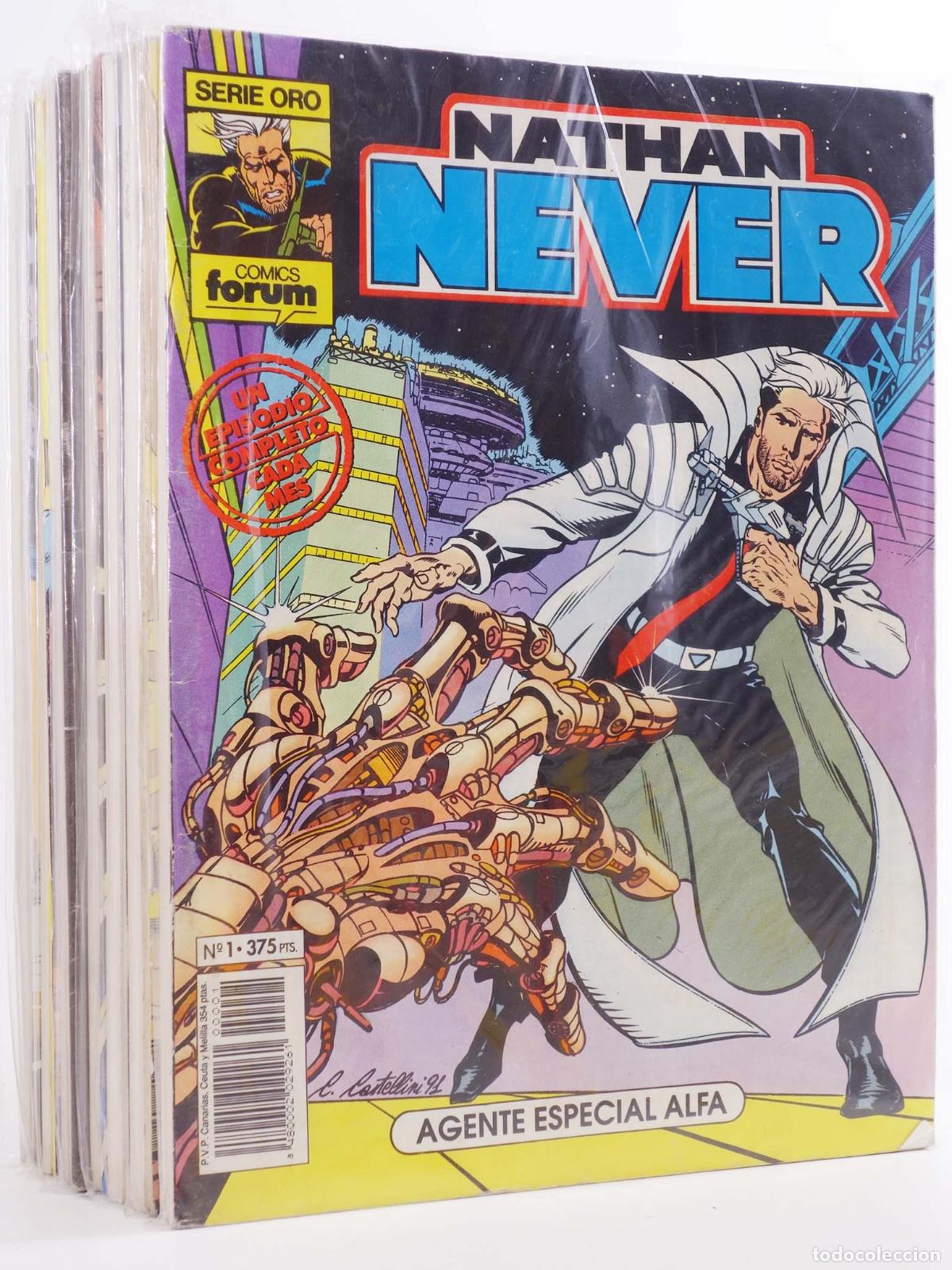 C&oacute;mics: NATHAN NEVER 1 A 19. FALTAN 3, 4, 9, 17, 18. Planeta, 1992