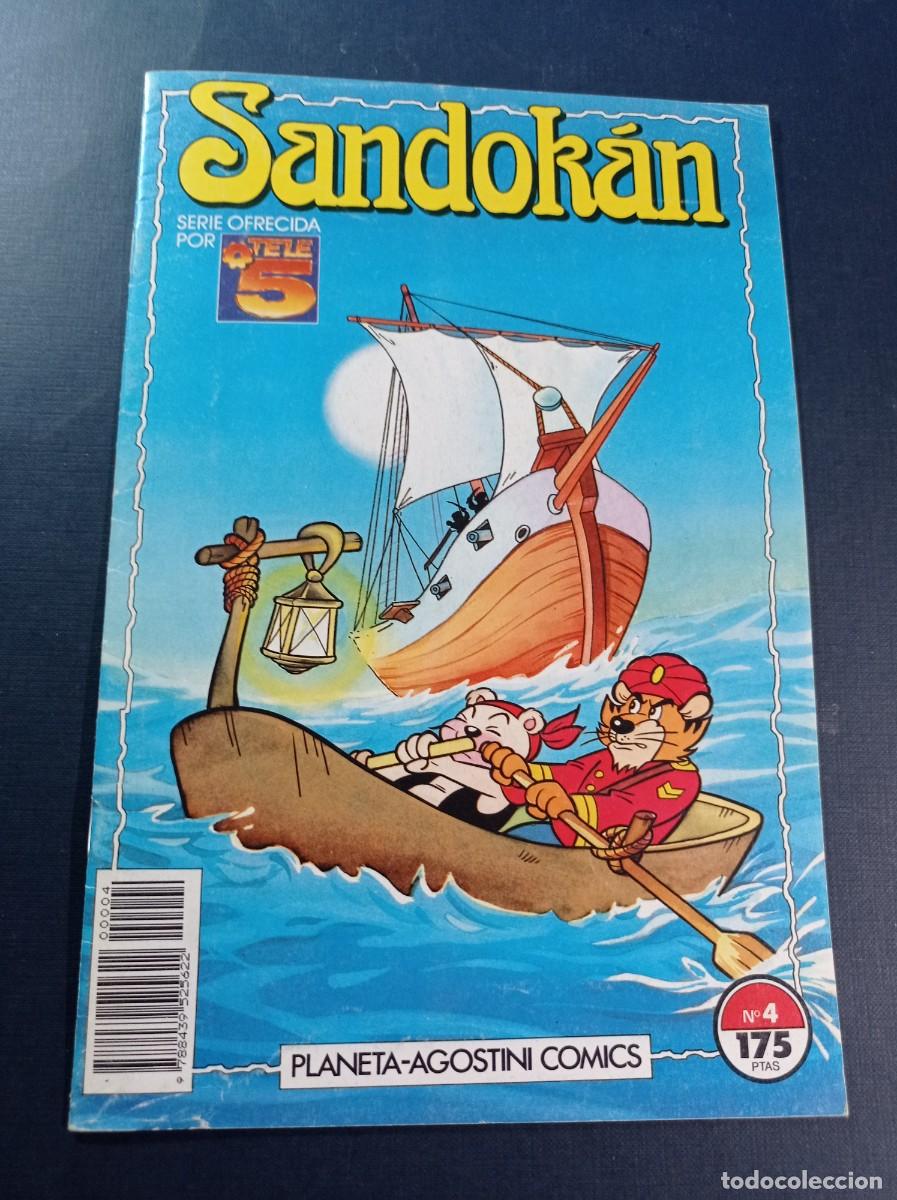 C&oacute;mics: SANDOKAN N&ordm; 4. CAZA PIRATA. BEAUMONT. ANIMACI&Oacute;N DIBUJOS ANIMADOS B.R.B. EMILIO SALGARI. PLANETA 1992