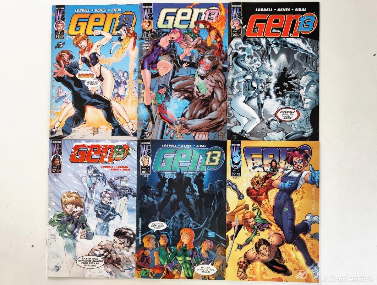 C&oacute;mics: GEN 13 vol.2 # 34 a 39 (Ed Benes, Scott Lobdell) ~ WILDSTORM / WORLD COMICS (2000)