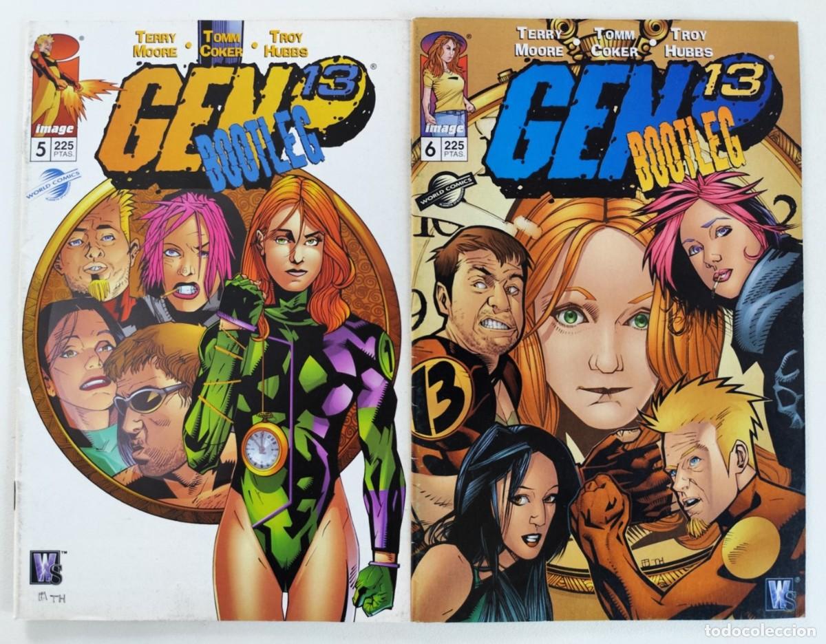 C&oacute;mics: GEN 13 BOOTLEG # 5-6 (Terry Moore, Tomm Coker) ~ IMAGE / WORLD COMICS (1997)