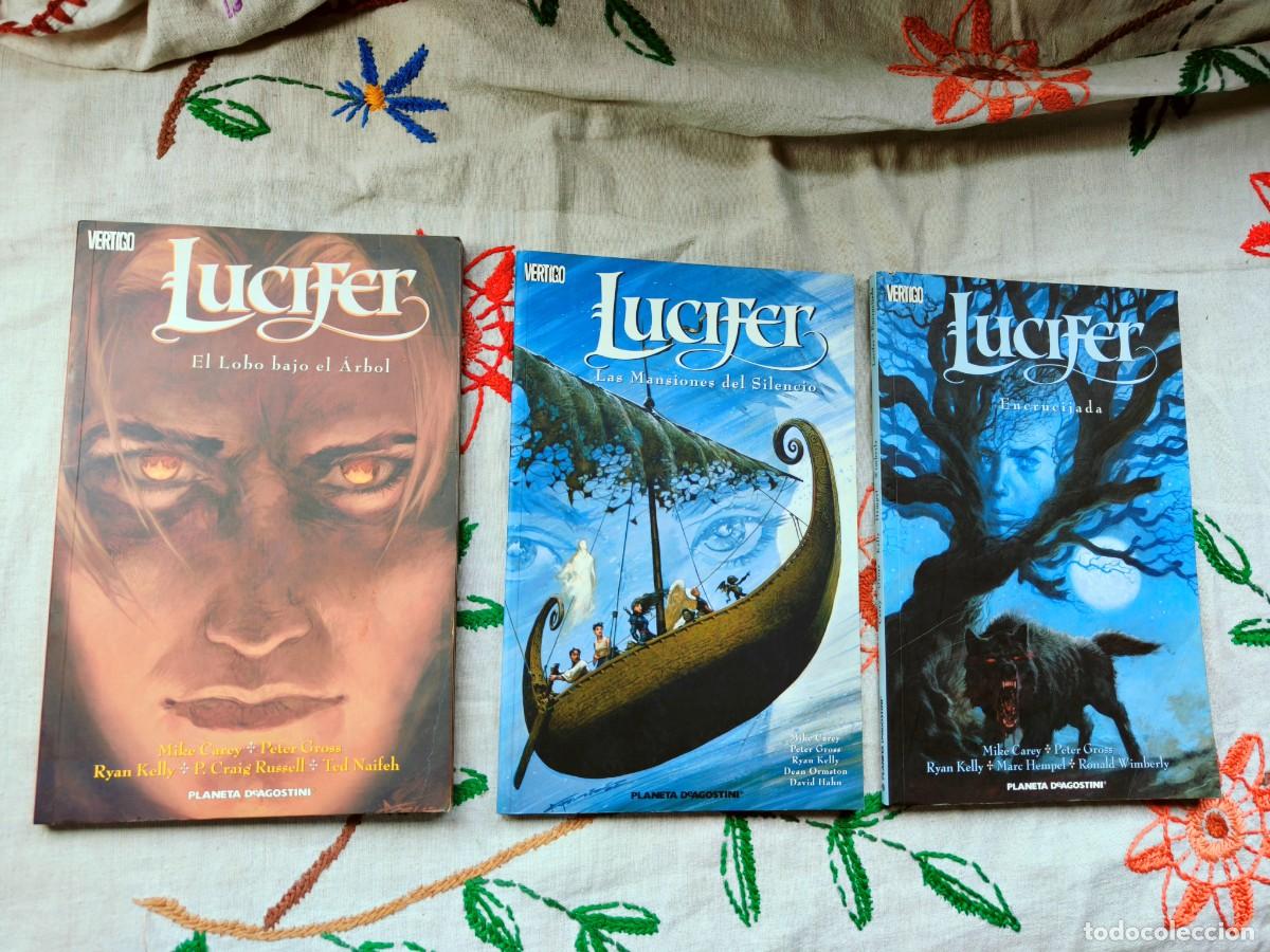 C&oacute;mics: Lucifer tomos 6, 8 y 9. Las Mansiones Del Silencio, El Lobo Bajo El &Aacute;rbol y Encrucijada. Mike Carey.