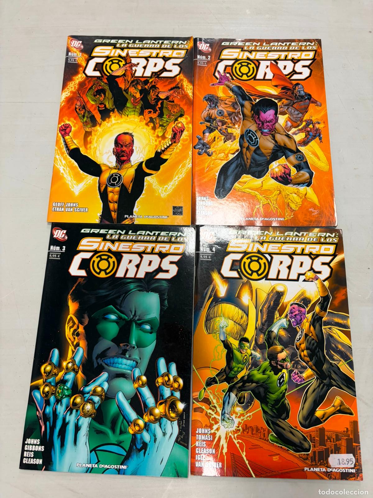C&oacute;mics: Green Lantern.La Guerra De Los Sinestro Corps.Completa.4 Comics.DC.Planeta