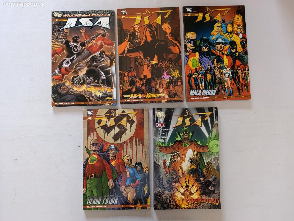 C&oacute;mics: JSA VOLUMEN 3 COMPLETA - N&ordm; 1, 2, 3, 4 Y 5 - 5 TOMOS - DC - PLANETA / ECC (HZ1)