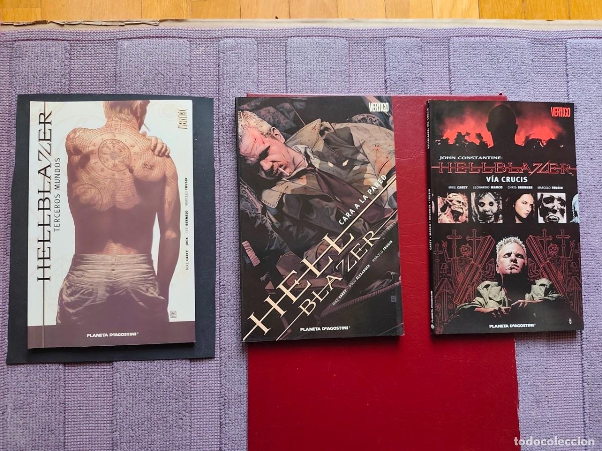 C&oacute;mics: HELLBLAZER DC/NORMA (3 tomitos) Estado muy bueno. Via Crucis, De cara a la pared, Terceros mundos.