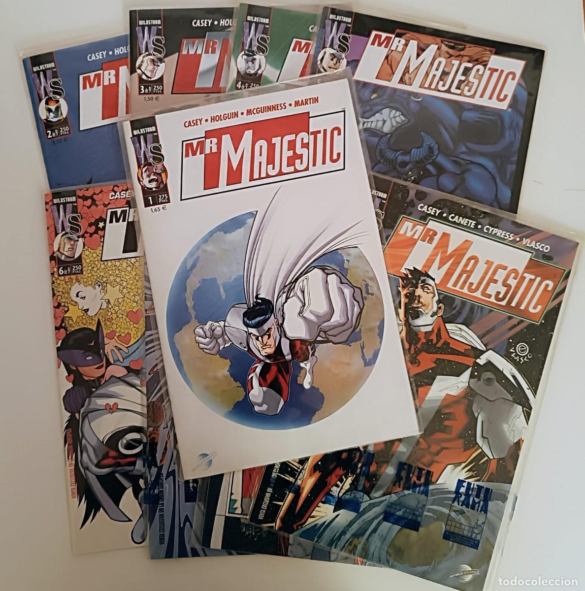 C&oacute;mics: Mr. Majestic Serie Completa 1-9 (World Comics) | Ed McGuinness | Impecable