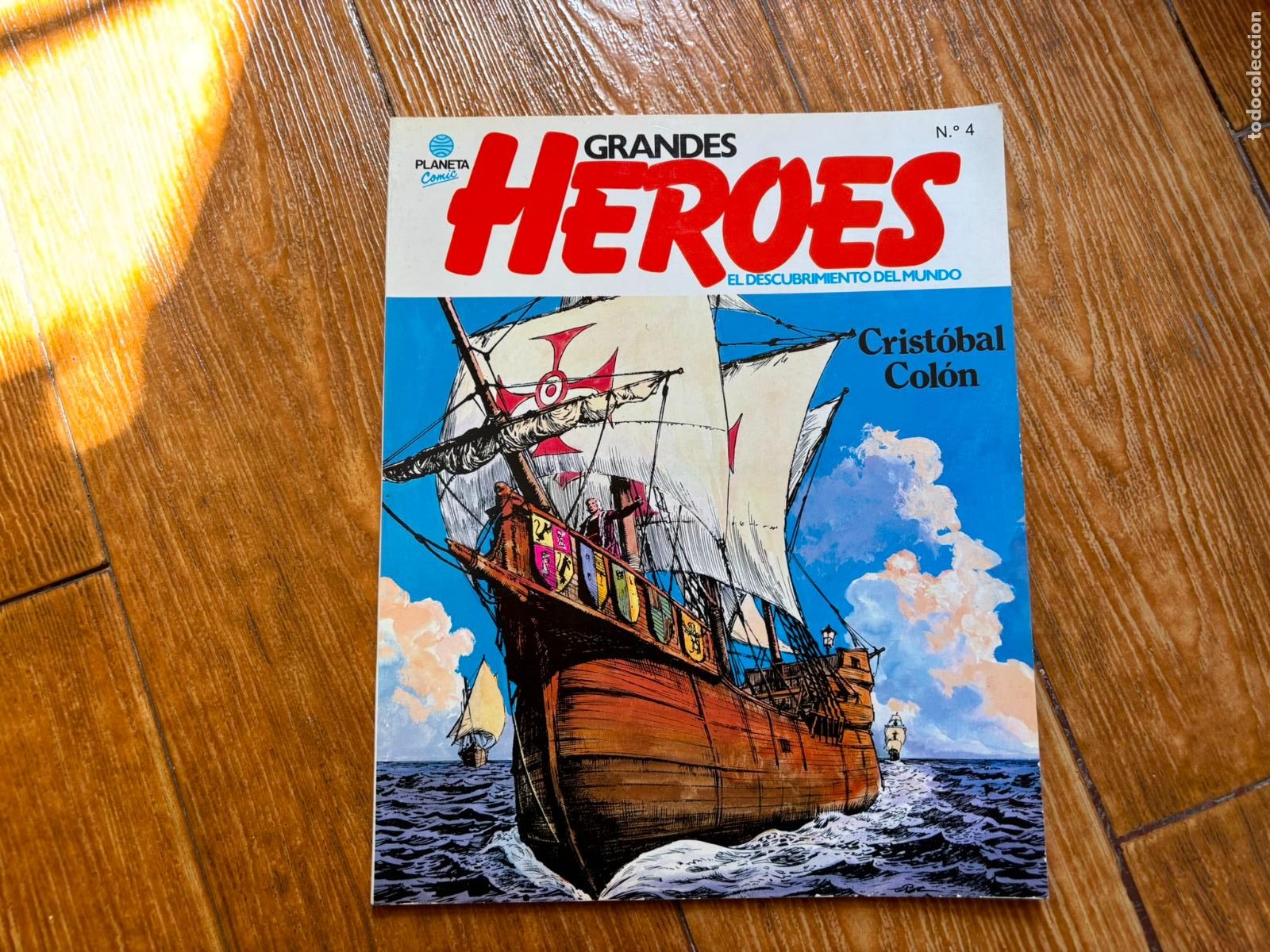 C&oacute;mics: GRANDES H&Eacute;ROES. EL DESCUBRIMIENTO DEL MUNDO. N&ordm; 4. CRIST&Oacute;BAL COL&Oacute;N. EDITORIAL PLANETA