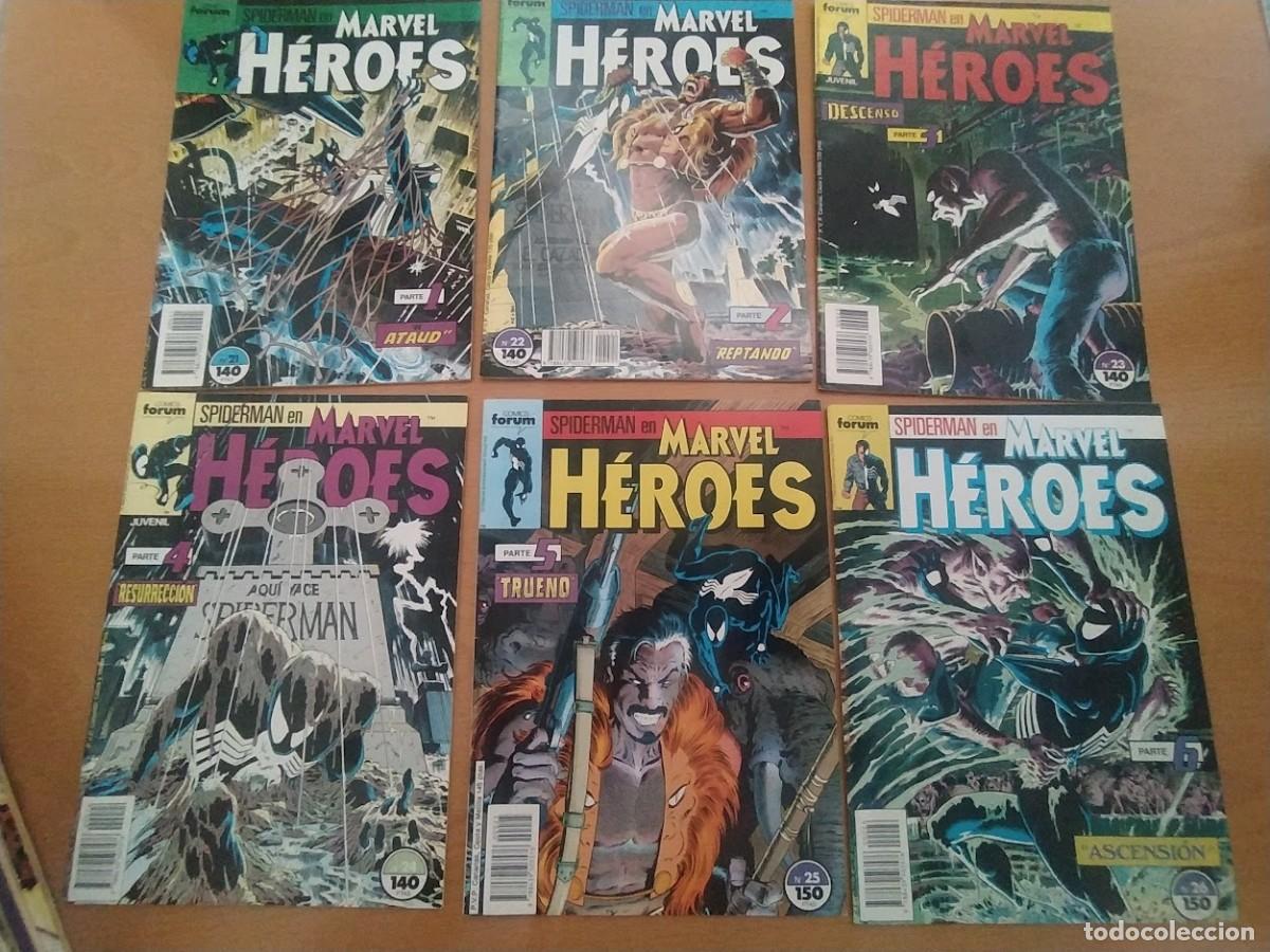 C&oacute;mics: Spiderman, Kraven, Alima&ntilde;a - Heroes Marvel , MINISERIE 6 COMICS,