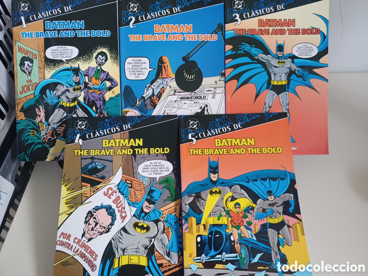 C&oacute;mics: Batman. The brave and the bold. Completa 5 vol&uacute;menes. DC Planeta DeAgostini.
