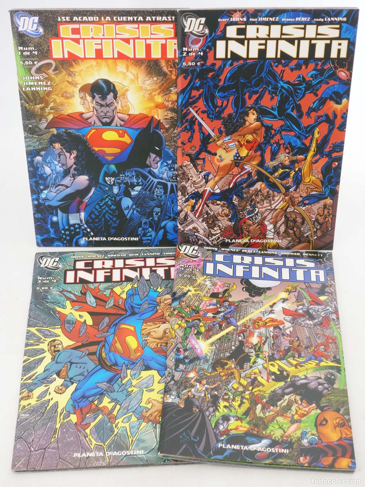 C&oacute;mics: CRISIS INFINITA 1 A 4. COMPLETA. Planeta, 2007