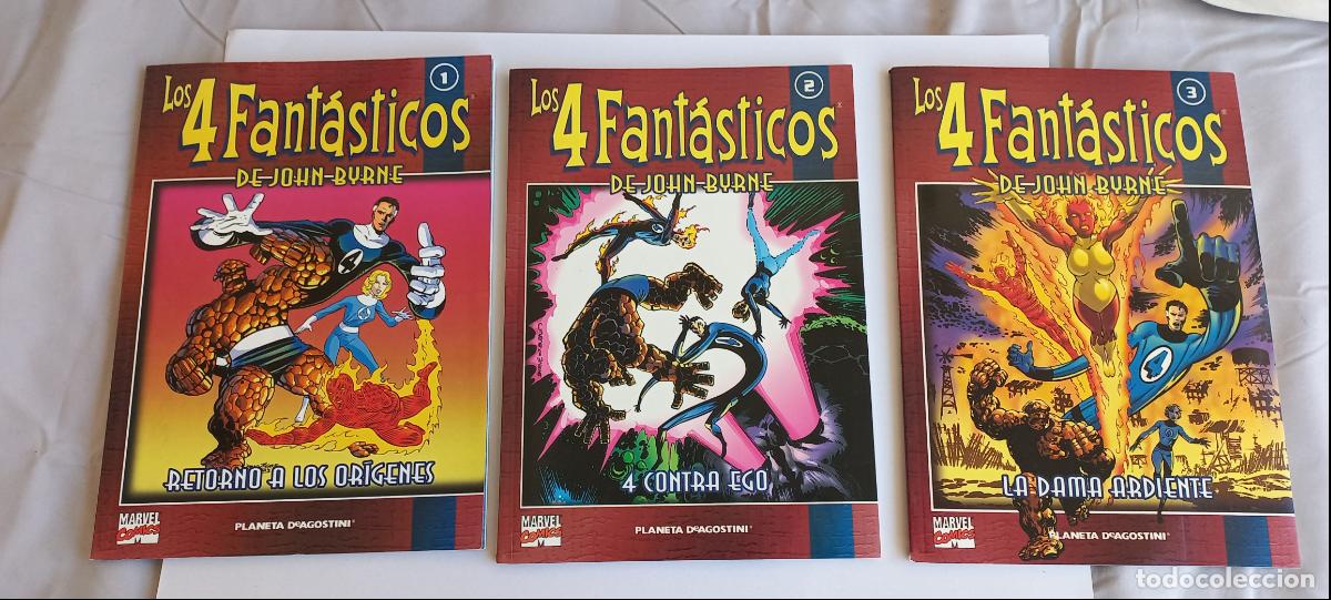C&oacute;mics: Los 4 Fant&aacute;sticos John Byrne, Volumen 1, 2 y 3. Retorno a los Or&iacute;genes 4 Contra ego Dama ardiente