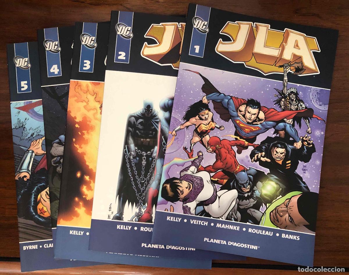 C&oacute;mics: JLA N&ordm; 1 AL 5. KELLY - VEITCH - MAHNKE - ROULEAU - BANKS. PLANETA 2005