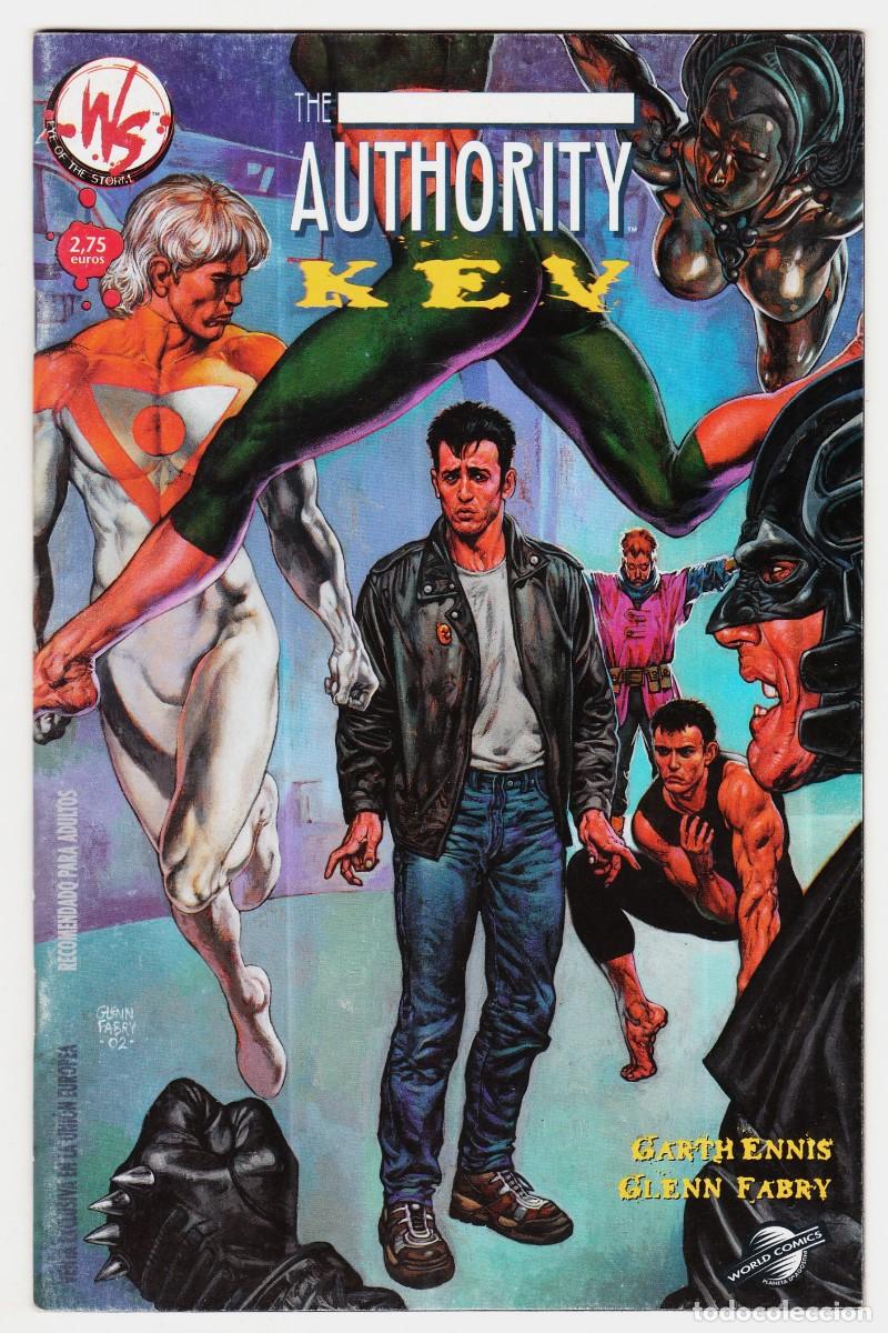 C&oacute;mics: AUTHORITY KEV (n&uacute;mero &uacute;nico) de Garth Ennis y Glen Fabry. Ed. Planeta, 2003.