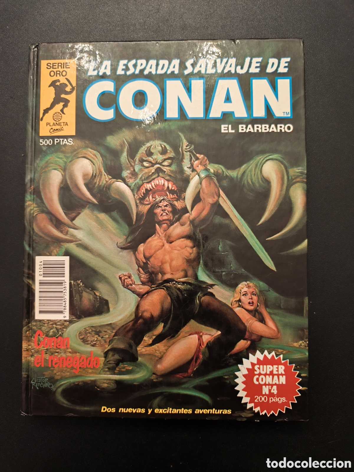 C&oacute;mics: SUPER CONAN SERIE ORO PRIMERA EDICI&Oacute;N NUMERO 4 - CONAN EL RENEGADO - ESPADA Y BRUJER&Iacute;A FANTASIA HERO
