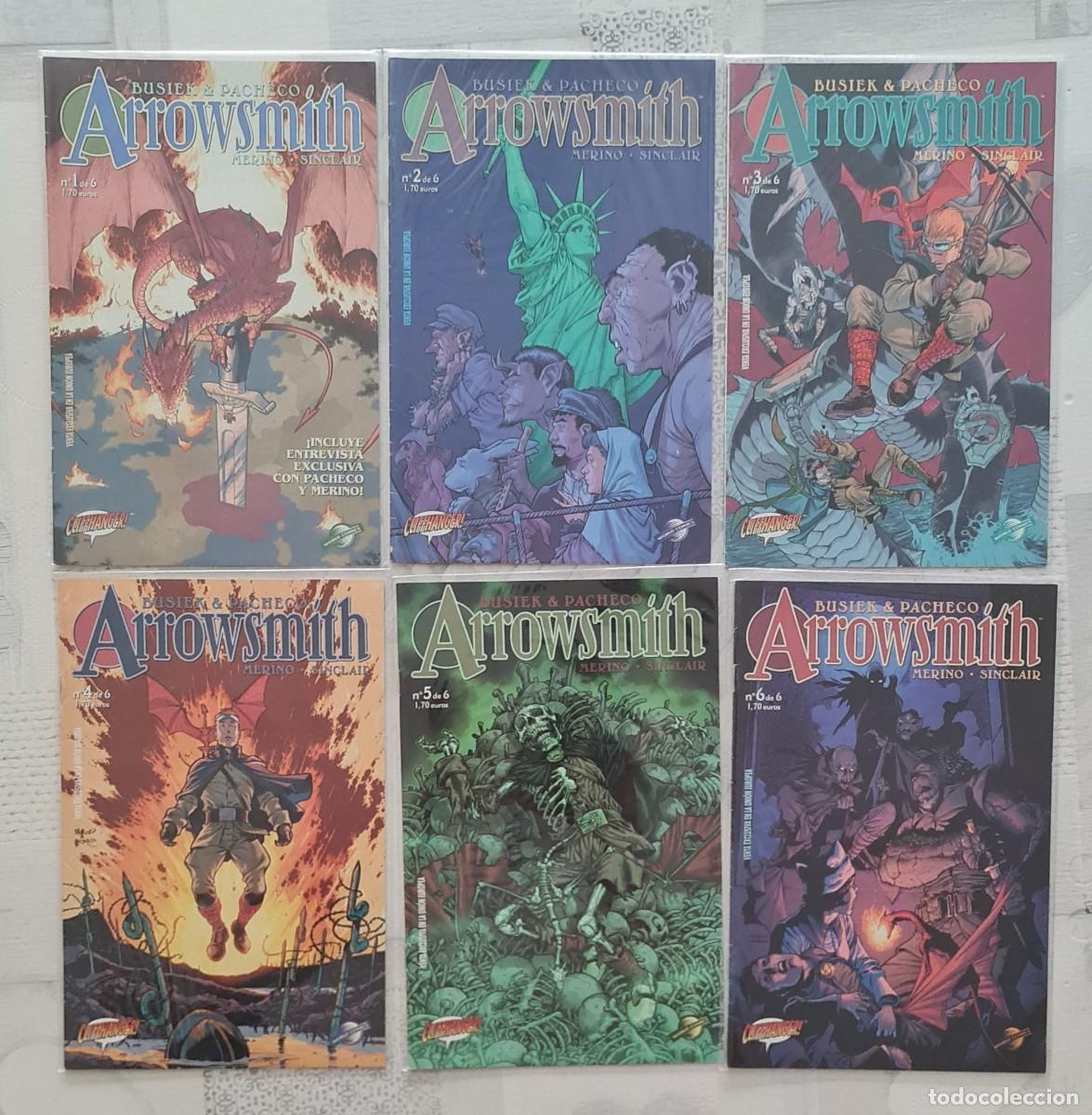 C&oacute;mics: ARROWSMITH de Kurt Busiek y Carlos Pacheco. Serie limitada completa de 6 comics. World Comics 2004.