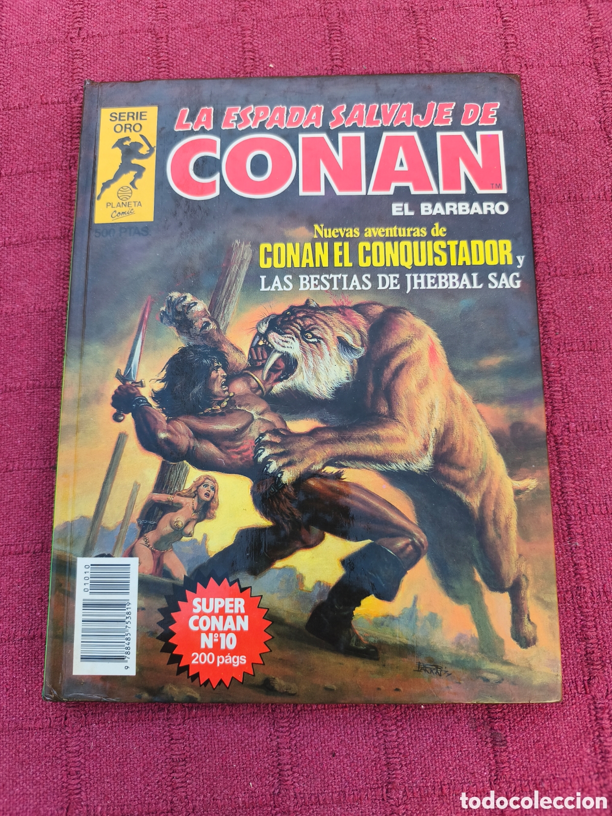 C&oacute;mics: SUPER CONAN NUMERO 10 SERIE ORO PRIMERA EDICI&Oacute;N ESPADA Y BRUJER&Iacute;A FANTASIA HEROICA CONAN EL BARBARO