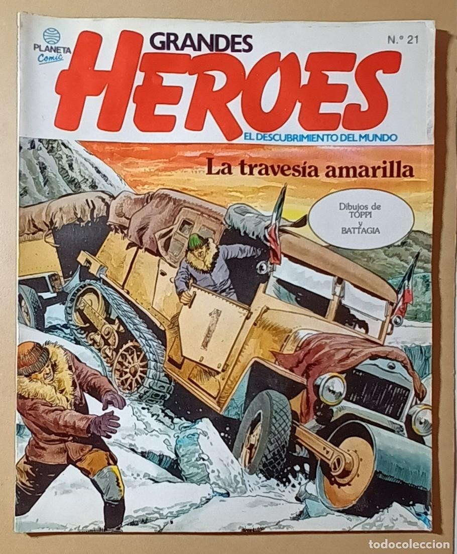 C&oacute;mics: GRANDES H&Eacute;ROES N&ordm; 21 - LA TRAVES&Iacute;A AMARILLA - PLANETA - 1981
