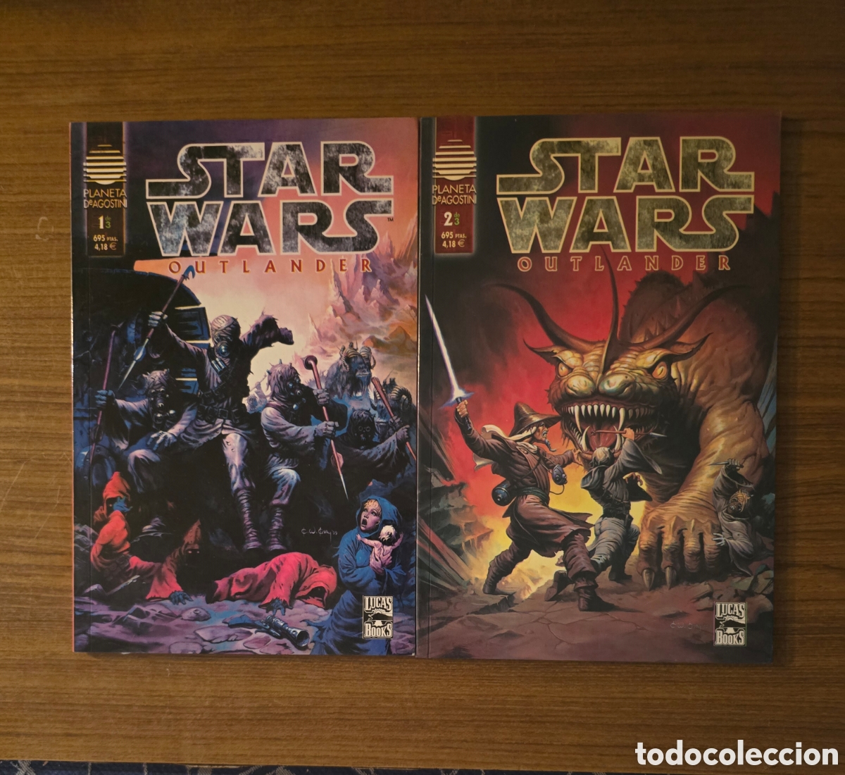Comics: STAR WARS,OUTLANDER,NUMERO 1 Y 2,(PLANETA DEAGOSTINI-LUCAS BOOKS)