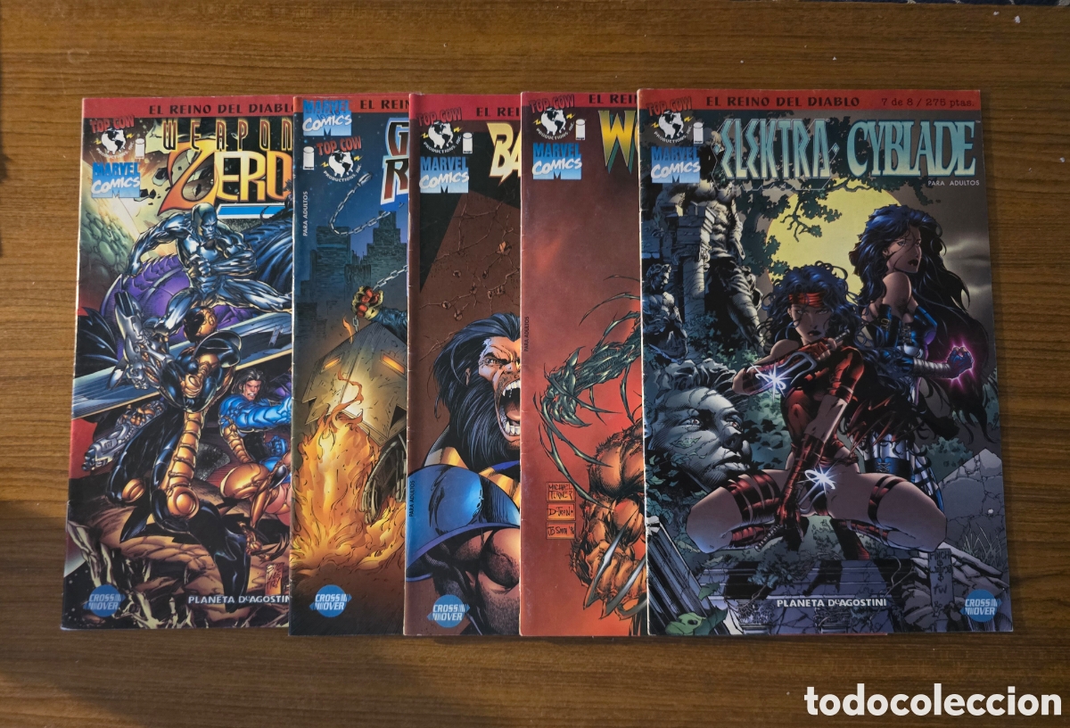 Comics: EL REINO DEL DIABLO,5 EJEMPLARES DE 8,(MARVEL COMICS-PLANETA DEAGOSTINI)