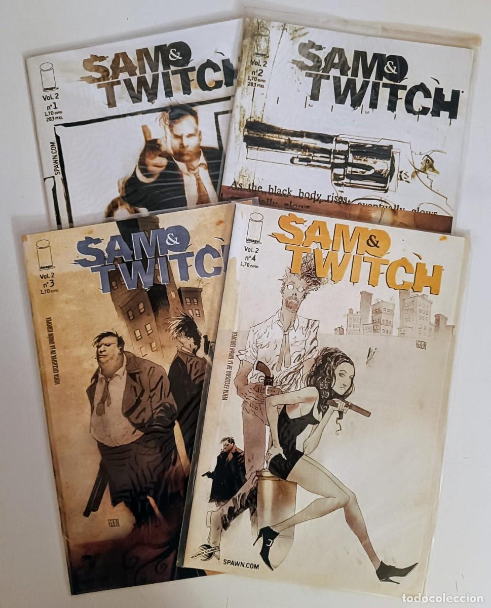 C&oacute;mics: Lote Sam & Twitch Vol. 2 (#1 al #4) 2002 Planeta - Bendis / Maleev MINT