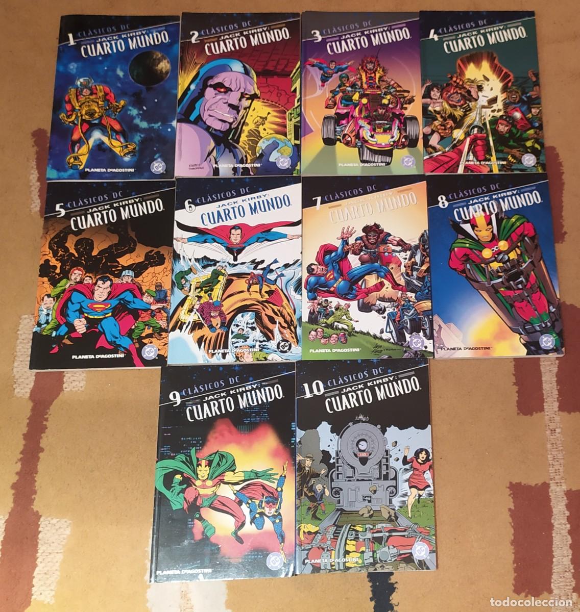 C&oacute;mics: Lote 10 comics. Cl&aacute;sicos DC Cuarto mundo de Jack Kirby (completa). Planeta de agostini