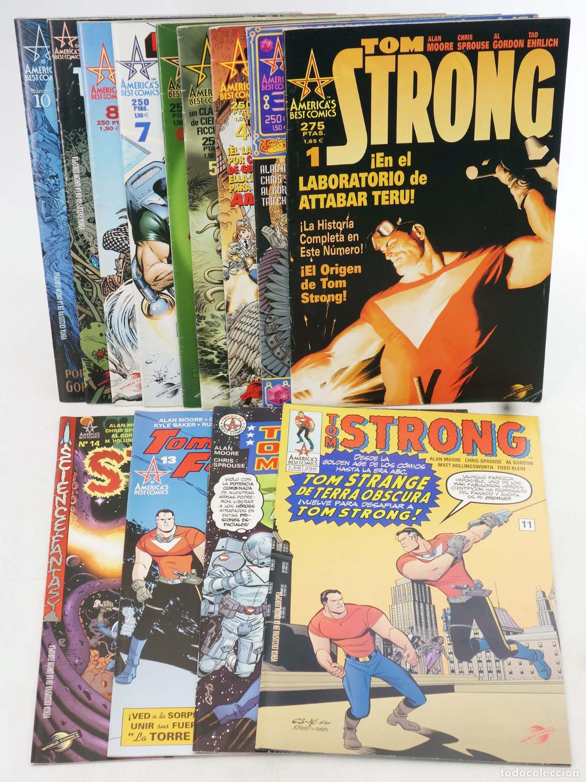 C&oacute;mics: ABC COMICS. TOM STRONG 1,3 A 14. FALTA 2 PARA COMPLETA. Planeta, 2000
