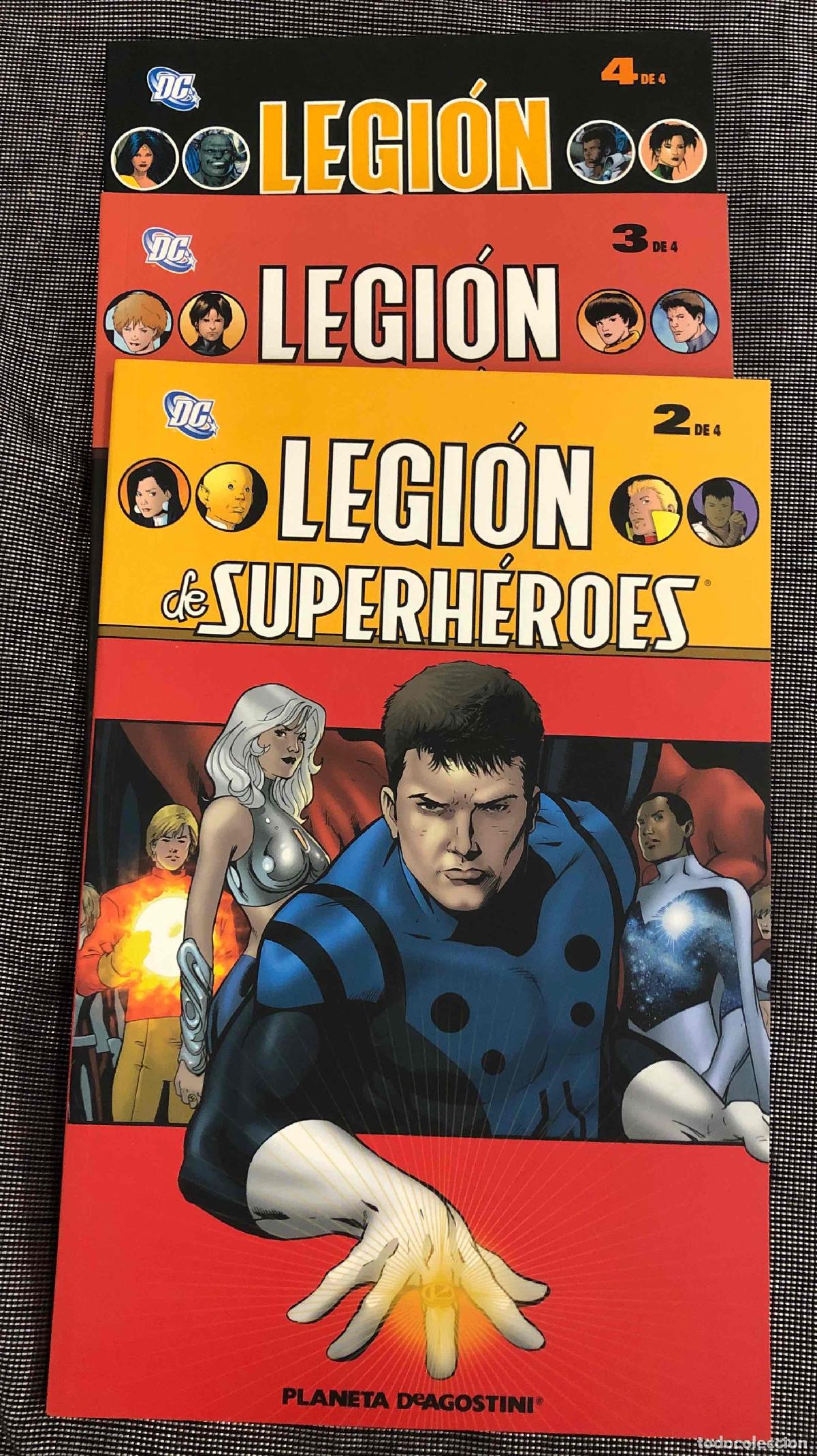 C&oacute;mics: LEGION DE SUPERHEROES N&ordm; 2 AL 4, SERIE DE 4. FALTA EL 1. PLANETA 2007