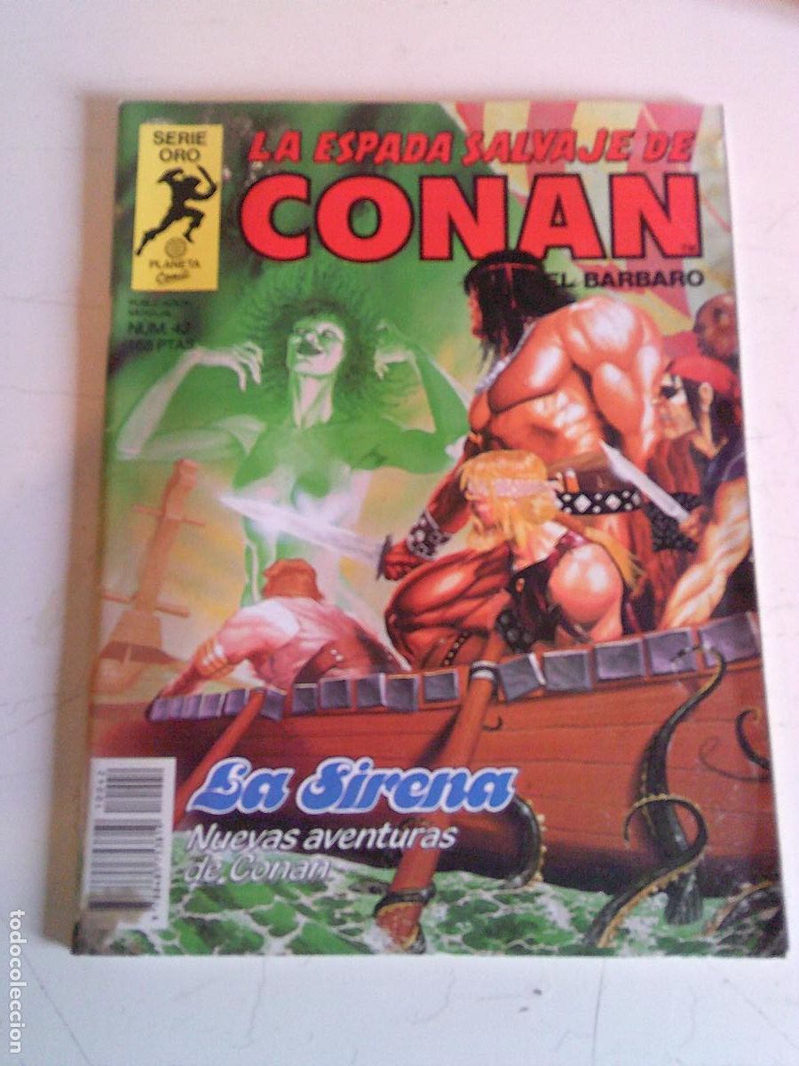 C&oacute;mics: La espada salvaje de Conan el Barbaro Serie oro Planeta n&ordm; 42 La sirena