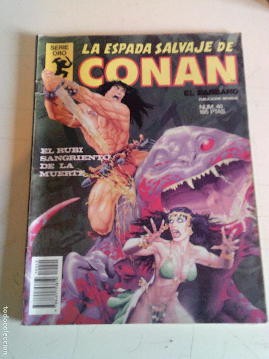 C&oacute;mics: La espada salvaje de Conan el Barbaro Serie oro Planeta n&ordm; 40 El rub&iacute; sangriento de la muerte