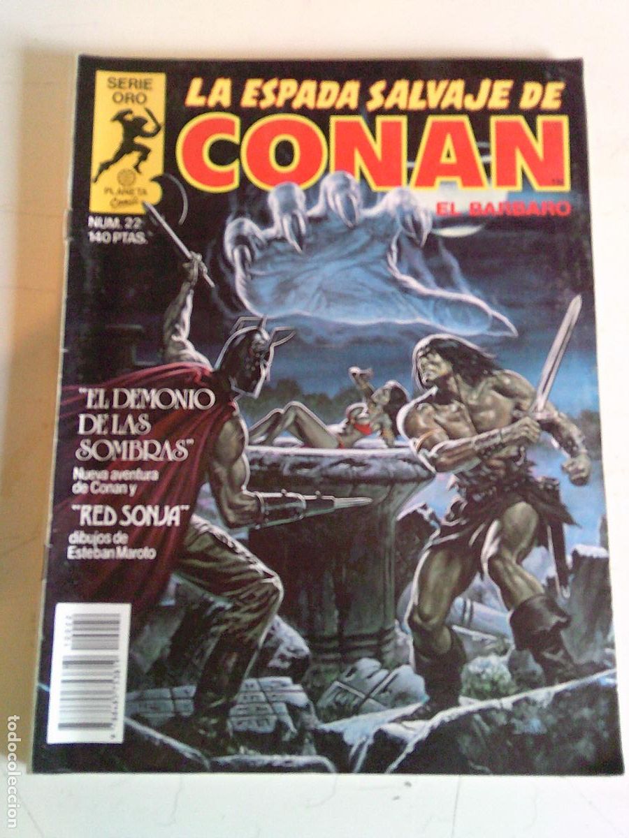 C&oacute;mics: La espada salvaje de Conan el Barbaro Serie oro Planeta n&ordm; 22 Demonio de las sombras