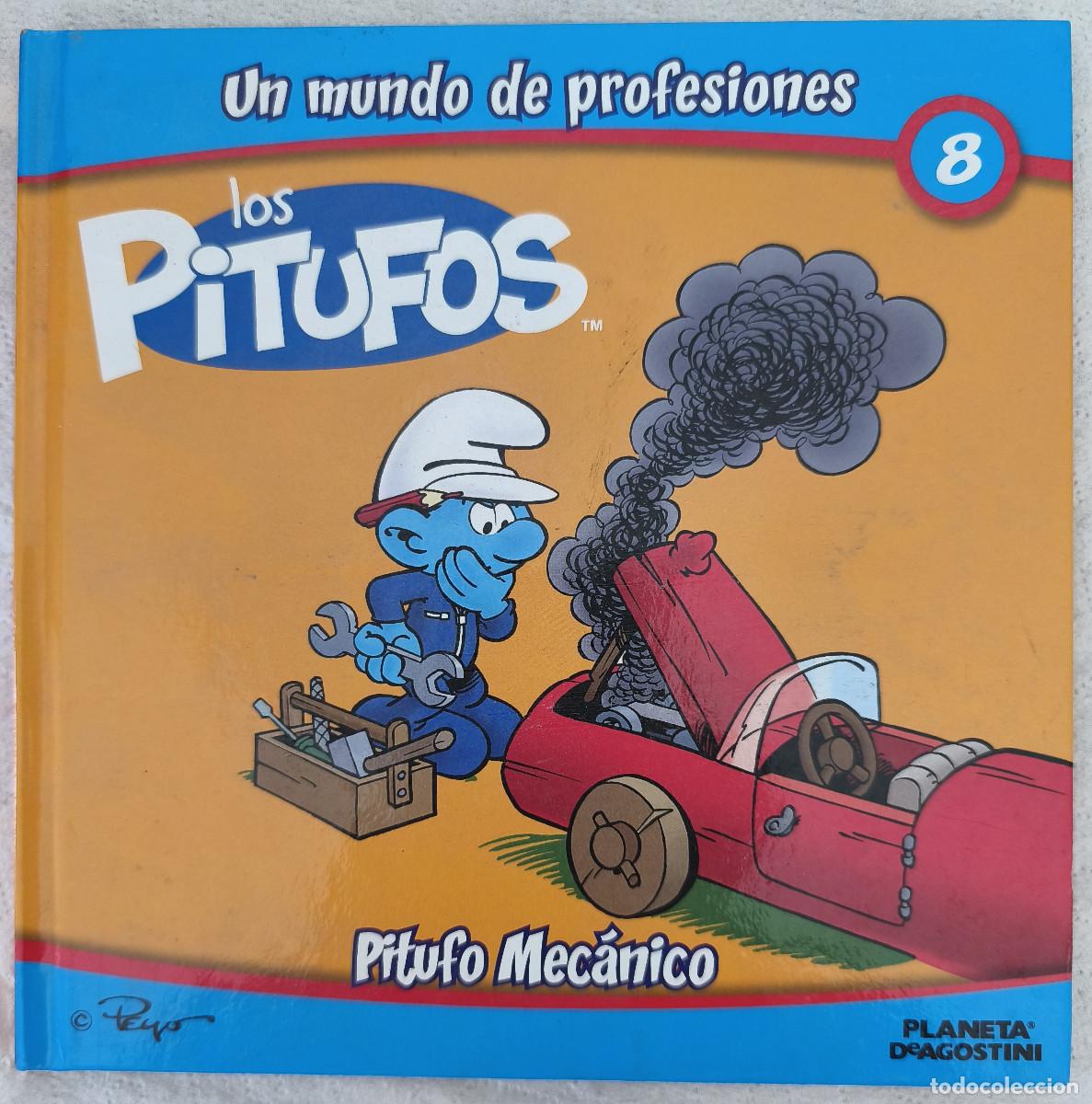 Fumetti: LOS PITUFOS - Un mundo de profesiones No 8 Pitufo Mec&aacute;nico - Planeta De Agostini