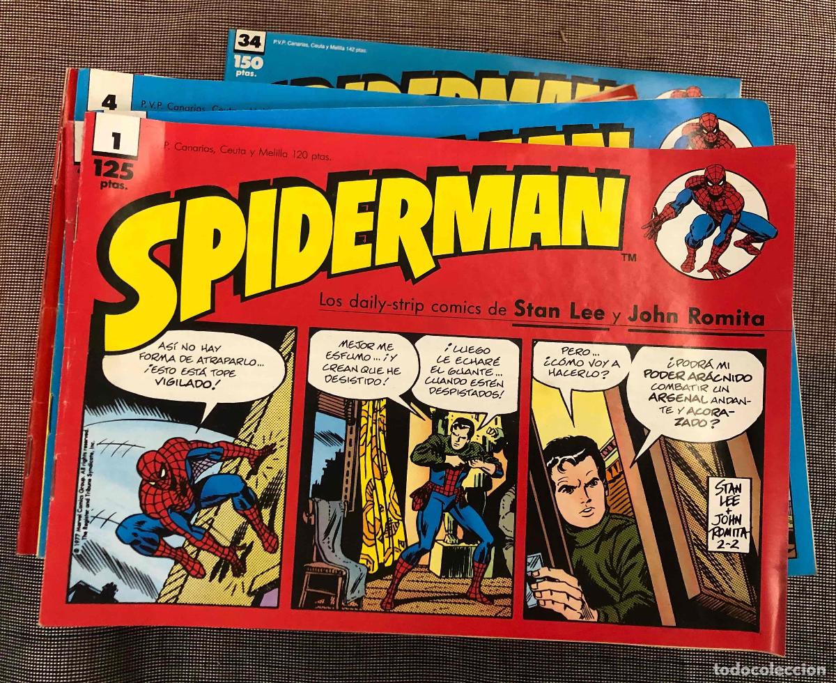 Comics: SPIDERMAN LOS DAILY STRIP COMICS DE STAN LEE Y JOHN ROMITA. N&ordm; 1 AL 34, SOLO FALTA EL 27. PLANETA