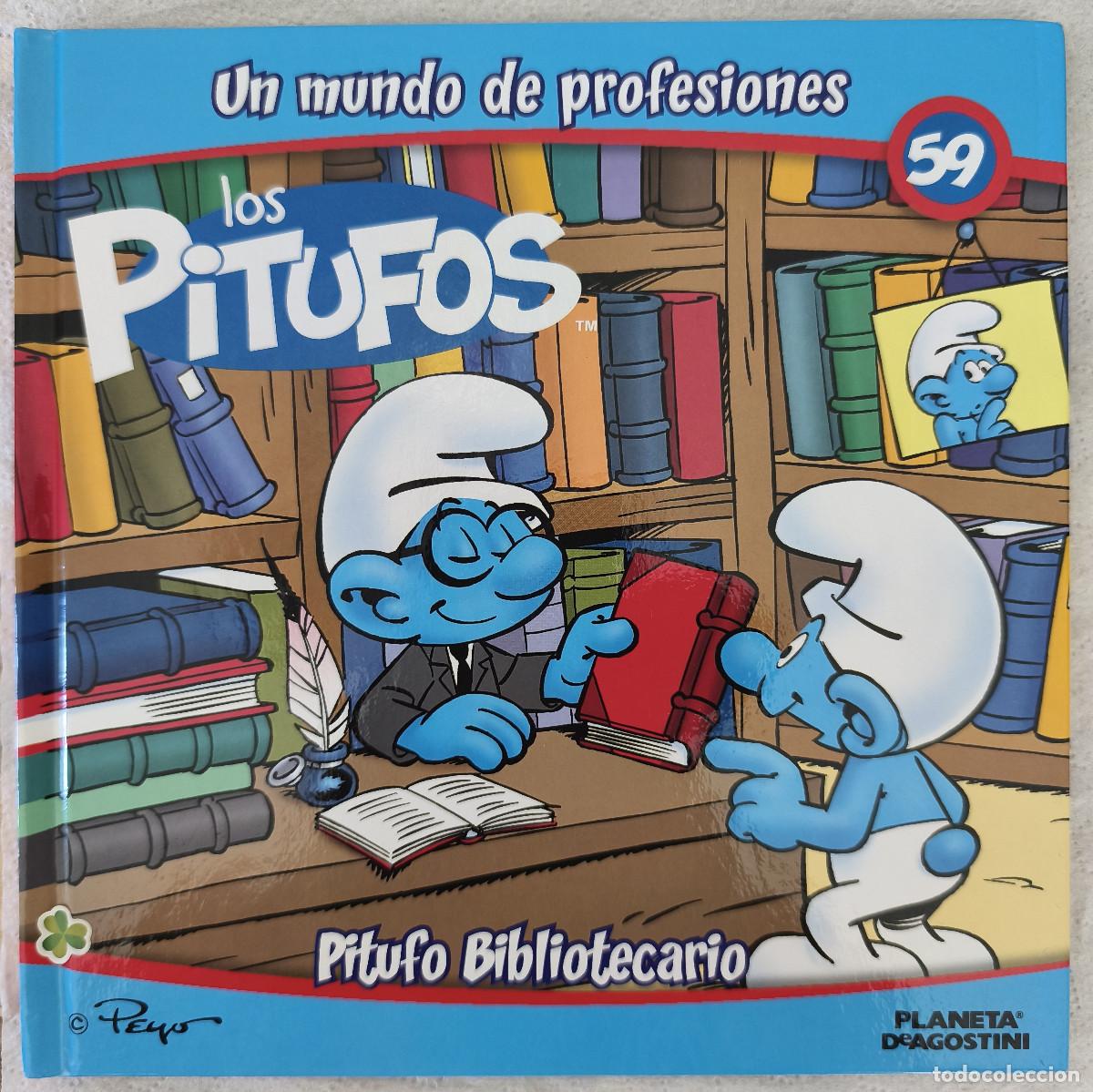Comics: LOS PITUFOS - Un mundo de profesiones No 59 Pitufo Bibliotecario - Planeta De Agostini