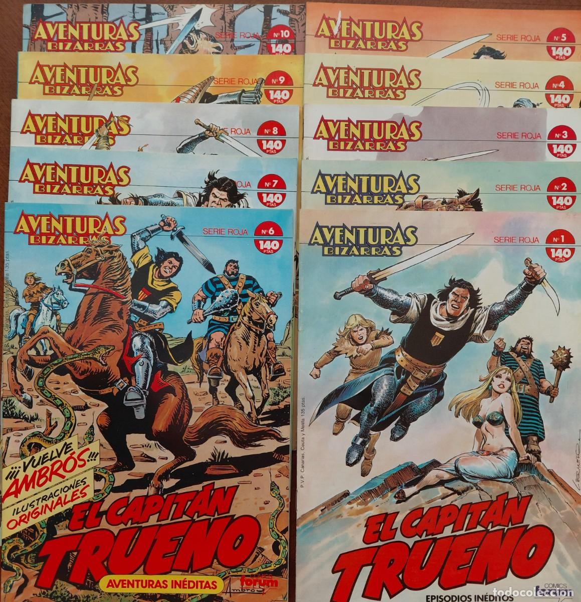 C&oacute;mics: AVENTURAS BIZARRAS SERIE ROJA - EL CAPITAN TRUENO EPISODIOS IN&Eacute;DITOS (EDITORIAL PLANETA - 1987)
