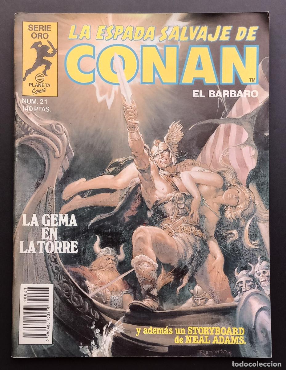 Comics: LA ESPADA SALVAJE DE CONAN EL BARBARO - N&ordm; 21 - SERIE ORO, PLANETA COMICS, 1982