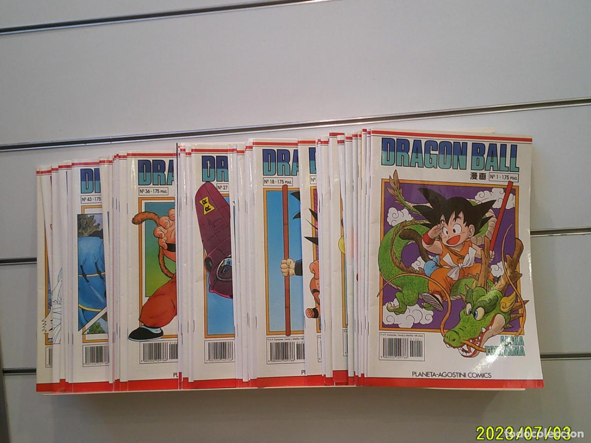 C&oacute;mics: LOTE 49 NUMEROS DRAGON BALL BLANCO DEL N&ordm; 1 AL 50 (SOLO FALTA EL N&ordm; 35) - PLANETA